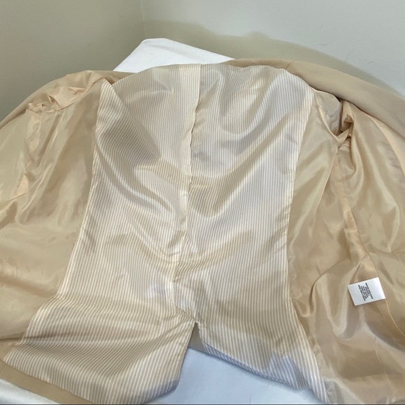 NWT Apostrophe Tan Lined One Button Blazer Size 18 - Picture 9 of 13